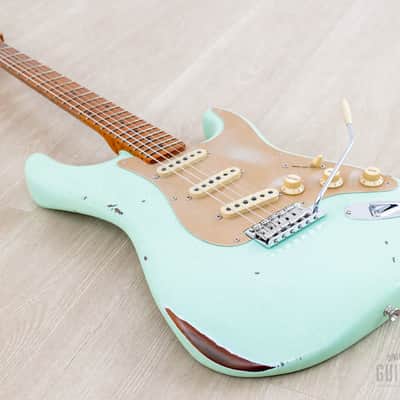 Fender Custom Shop 1956 Stratocaster Roasted Relic Aged Surf Green w/ Fat '60s Pickups image 9