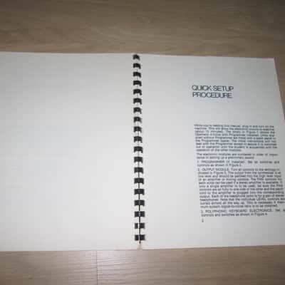 Oberheim 4-voice Original Manual - Extremely Rare - Original Synthesizer Catalog/Brochure image 3