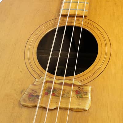 Vintage 1972 Ernie Ball Earthwood Acoustic Bass Guitar Natural Finish image 16