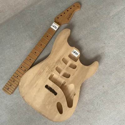 Harley Benton Harley Benton Guitar Maple Neck with Basswood HH Body - Wood Color image 15