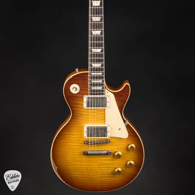 2021 - Gibson Custom Shop Made 2 Measure Murphy Lab '59 Les Paul Standard Murphy Painted Ultra Heavy Aged Royal Tea Burst image 3