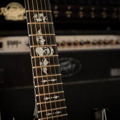 Schecter Synyster Gates Signature Synyster Custom with Seymour Duncan Pickups 2007 - 2015 - Black with Silver Pinstripes image 6