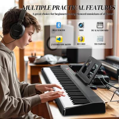 Glarry GPP-106 88 Key Full Size Semi-Weighted Standard Electric Digital Piano image 5