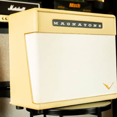Magnatone Super Fifteen – Cream – 1x12 Tube Combo – USA Made – EL84 – Very Good Condition image 3