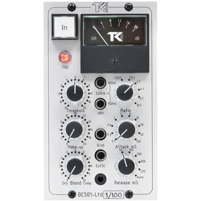 TK Audio BC501-GR Ltd Edition 500-Series Stereo Buss Compressor Silver image 1
