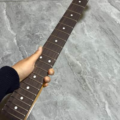 Rosewood Stainless steel 22frets Gloss Yellow Maple Electric guitar neck image 1