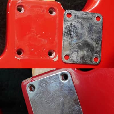 1969 Fender Precision Bass PJ Specs Fiesta Red Refin w/ OHSC Cheney England image 16