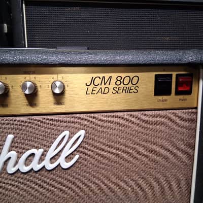 1985 Marshall JCM 800 Lead Series Model 4212 50-Watt Master Volume 2x12 Combo Serviced image 5