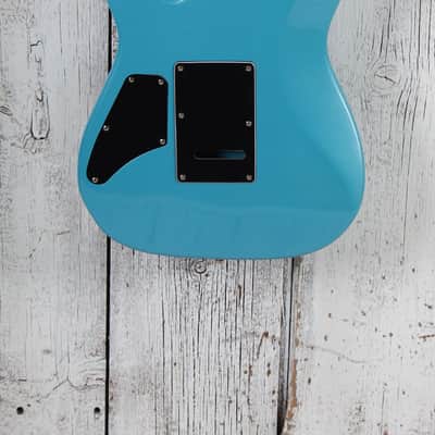 Eart Guitars TL-380 Electric Guitar Roasted Maple Neck Gloss Metal Blue Finish image 7