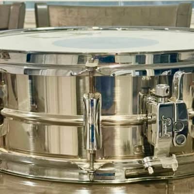 Pearl SS1455S SensiTone 14x5.5" Steel Snare Drum 2010s - Chrome Over Steel image 3