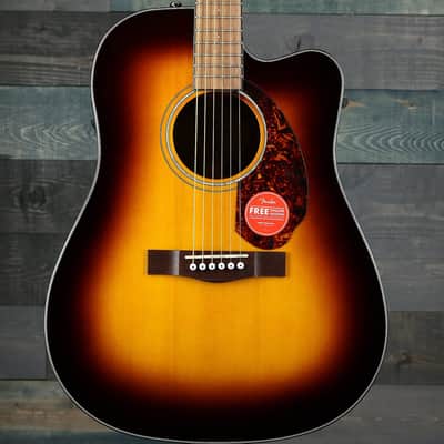 Fender CD-140SCE Dreadnought, Walnut Fingerboard, Sunburst w/case image 1