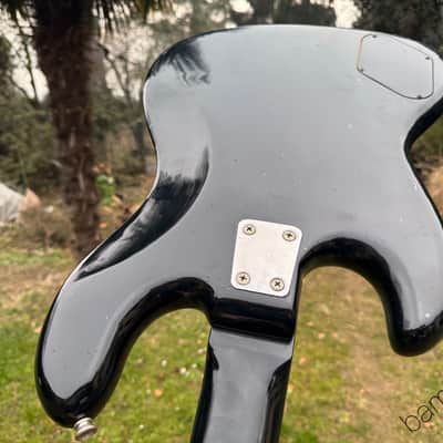 1982 EKO BB 55 Bass - Version 1017 - All Black with Matching Headstock image 7