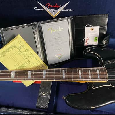 Fender Custom Shop Limited Edition Custom Jazz Bass Heavy Relic - Aged Black - Authorized Dealer - G02846 - 9.5lbs - Open BOX - SAVE BIG! image 14