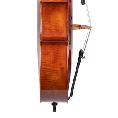 Revelle Model 750 Cello Outfit | 4/4 European Cello w/ Case, Bow, Rosin. New with Full Warranty! image 3