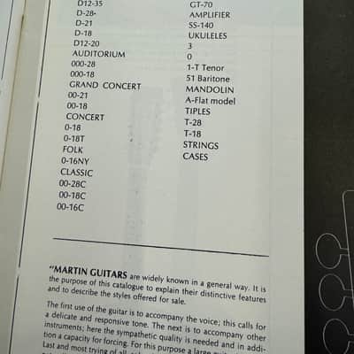 Martin 1966 Catalog Reprint D-28 35 21 18 D12 000 00 GT-70 75 18C 28C image 5