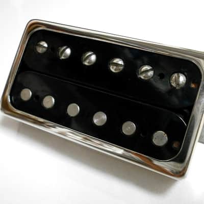 Q pickups BLACK Open CHROME Cover Humbucker PAF Guitar Pickup Hand Wound By Q Pickups image 2