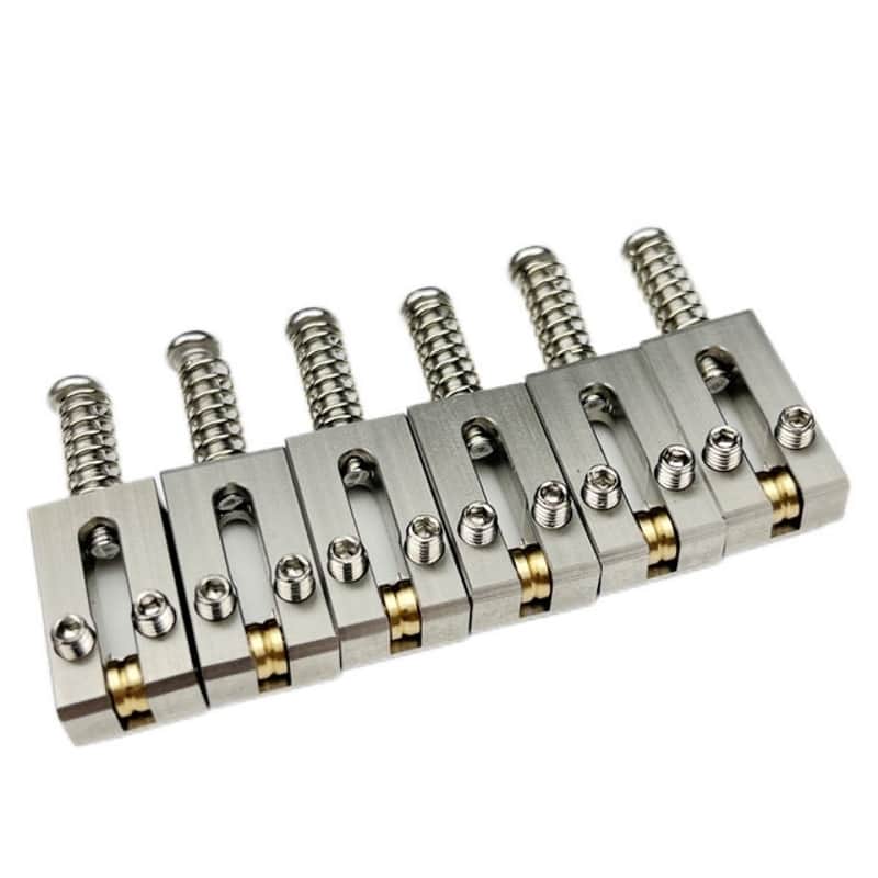Japanese-made Stainless Steel Electric Guitar Bridge Roller Saddles String Saddles 10.5M image 1