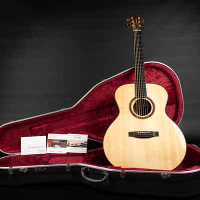 2012 Lakewood Deluxe Series J-32 Baritone - Natural High Gloss | German Custom Jumbo Baritone Acoustic Guitar 48mm Nut Width L.R. Baggs Anthem Pickup | CoA OHSC image 1