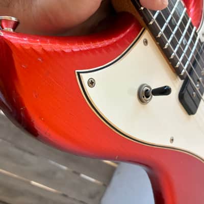 Playing demo link in Description!! Novo Serus J nucleus electric guitar Candy apple red with original case image 10