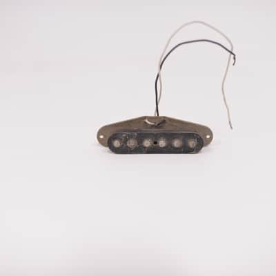 1975 Vintage Fender Stratocaster Middle Neck Pickup Gray-Bottom Flat-Pole 5.35K Electric Guitar 1970's image 8