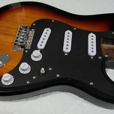 Stratocaster Body Fully Loaded Sunburst w/neck plate + Extras image 3
