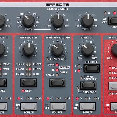 Nord Electro 6D 61-Key Organ/Digital Stage Piano, Red image 6