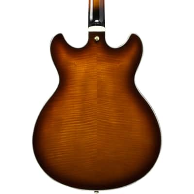 Ibanez Artcore Expressionist AS93FML-VLS 6-String Semi-Hollow Body Electric Guitar with Bound Macassar Ebony Fretboard, Left-Handed, Violin Sunburst image 5
