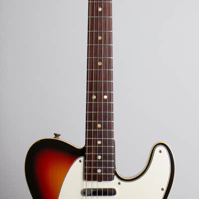 Fender Telecaster Custom with Bigsby Solid Body Electric Guitar (1968), ser. #219957, original black tolex hard shell case. image 8