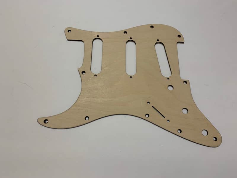 Left handed Raw wood pickguard for Stratocaster image 1