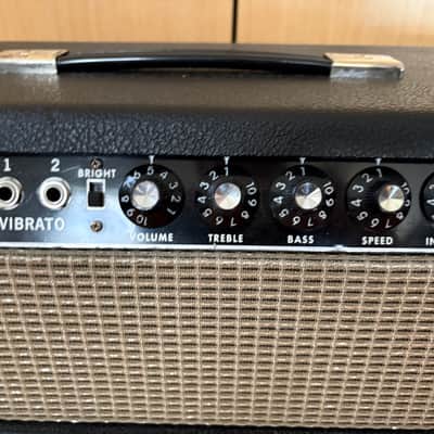 Fender Bandmaster 40-Watt 2-Channel Guitar Amp Head 1963 - 1967 - Black Panel image 3