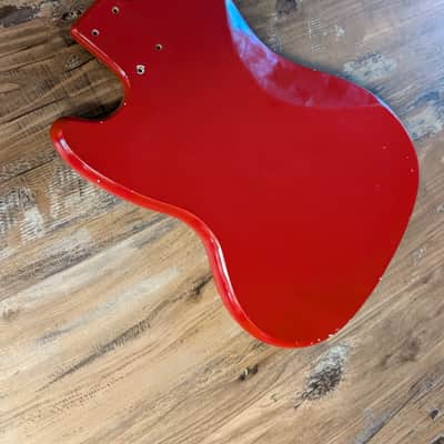 Kalamazoo KG Electric Guitar Body And Neck Only Vintage 1960s Red CLEAN! image 12