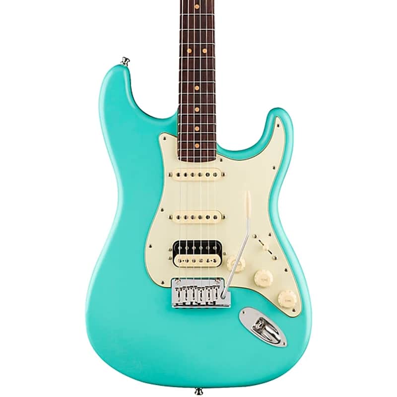 Fender American Ultra Luxe Vintage '60s Stratocaster HSS Electric Guitar. Rosewood Fingerboard, Sea Foam Green TGF33 image 1