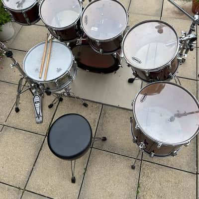 Pearl Professional DLX Series 1987 - Wine Red Lacquer image 5