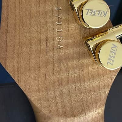 Kiesel Delos Flame Maple Neck Swamp Ash Raw tone 26.5 scale length image 4