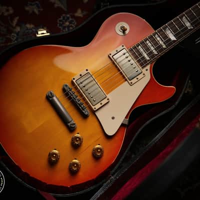 Gibson USA Custom Shop 58' R8 Reissue Les Paul Washed Cherry Sunburst image 3
