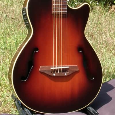 2011 K Yairi KYF-1 Electric Acoustic Guitar with Fishman Presys+ Pickup System+Hard Case image 4