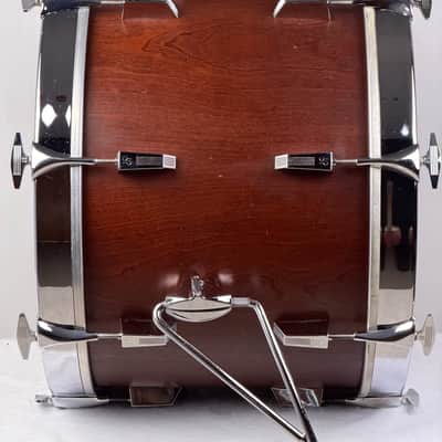Sonor 20/12/13/16" Early 80's Phonic Drum Set - Red Mahogany Veneer image 5