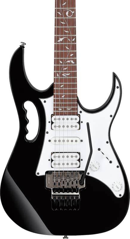 Ibanez JEMJR Steve Vai Signature Electric Guitar, Jatoba Fingerboard, Black image 1