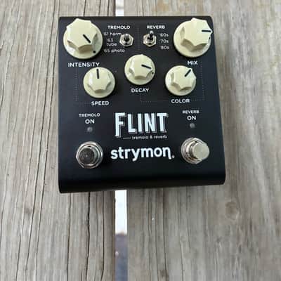 Strymon Flint Reverb and Tremolo V2 2022 - Present - Black 2 in 1 dual electric guitar pedal image 4