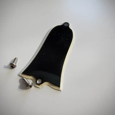 Gibson Truss Rod Cover Authentic Vintage Part Circa-1960-Black Plastic image 2