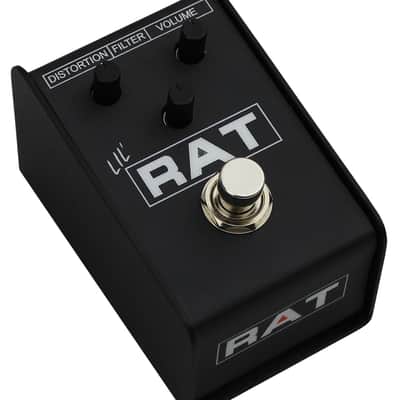 Pro Co LIL' RAT Distortion/Fuzz/Overdrive Effects Pedal & 1 FREE StageMASTER SEGLL-06 6" Right Angle to Right Angle Patch Cable image 1