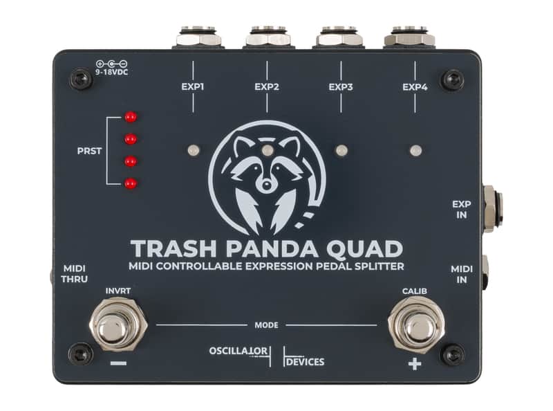 Oscillator Devices Trash Panda Quad MIDI Controllable Expression Pedal Splitter image 1