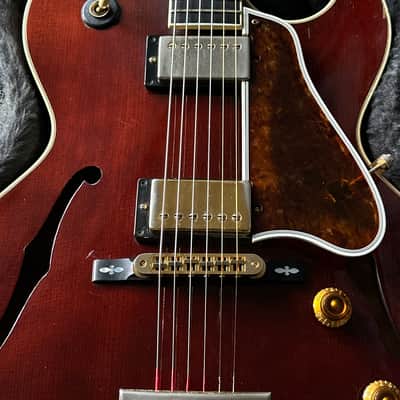 1997 Gibson L-4 CES Winered Spruce Top Figured Maple Back & Sides image 8