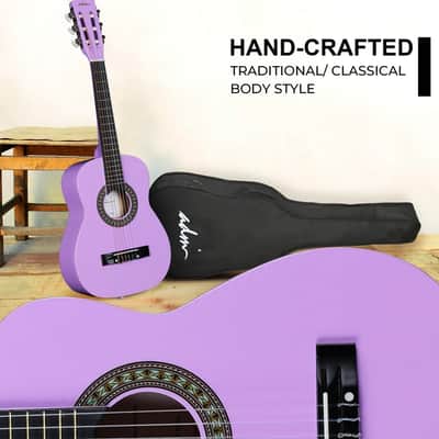 ADM Beginner Acoustic Classical Guitar 30 Inch Nylon Strings Wooden Guitar Bundle Kit for Kid Boy Girl Student Youth Guitarra Online Lessons with Gig Bag image 7
