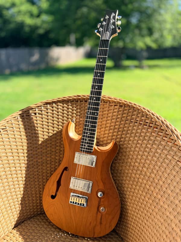 Gravity Guitar Semi Hollow Double cut Cherry Top USA custom HH 2026 - Nitro image 1