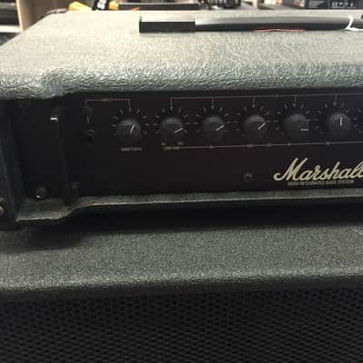Marshall 3510 100 watt Integrated Bass Amp head Vintage 1980's Black image 3