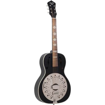 Recording King Dirty 30s Resonator Acoustic Guitar, Satin Black image 3