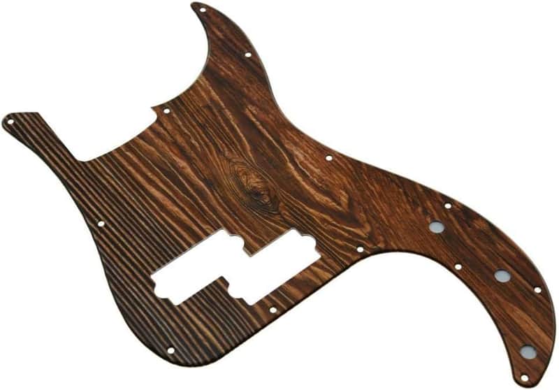 13 Hole 3D Printed Plastic P Bass Pickguard Bass Scratch Plate PB Pick Guard for Precision P Bass Wood Pattern image 1