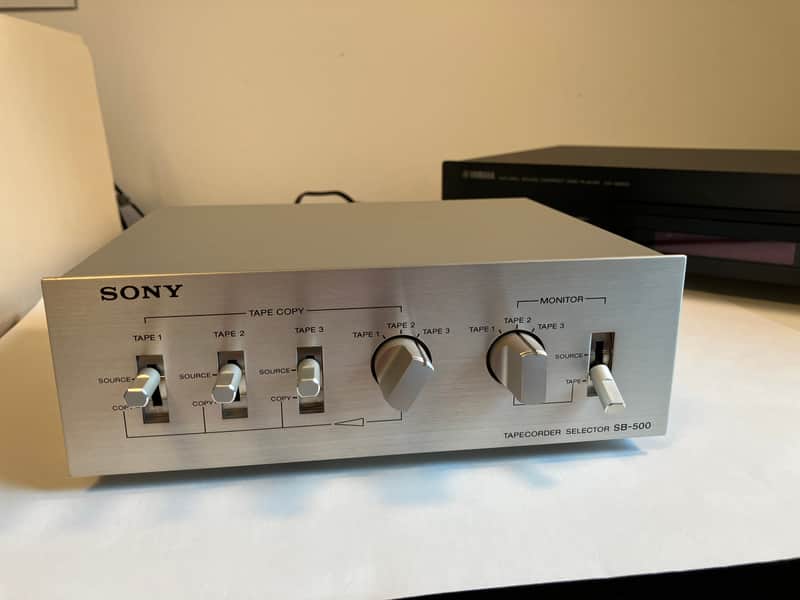 SONY SB-500 TAPE / AUDIO SOURCE SELECTOR SWITCHER 70s - 80s - Silver / Grey image 1