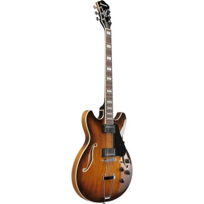 Ibanez AS7328 AS Artcore Baritone Electric Guitar - Tobacco Brown image 4
